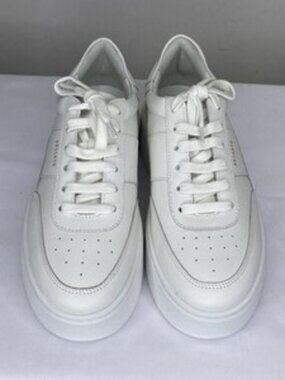 NEW Axel Arigato Womens Sneakers White Size 8.5 Orbit  Leather Platform Low